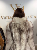 White Fox Fur Jacket, Short, Small