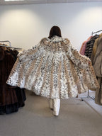 Lynx Fur Coat, Rare Luxury, White reflection, Oversized up tk 3XL
