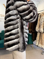 Chinchilla Fur Jacket, Medium, Short, New