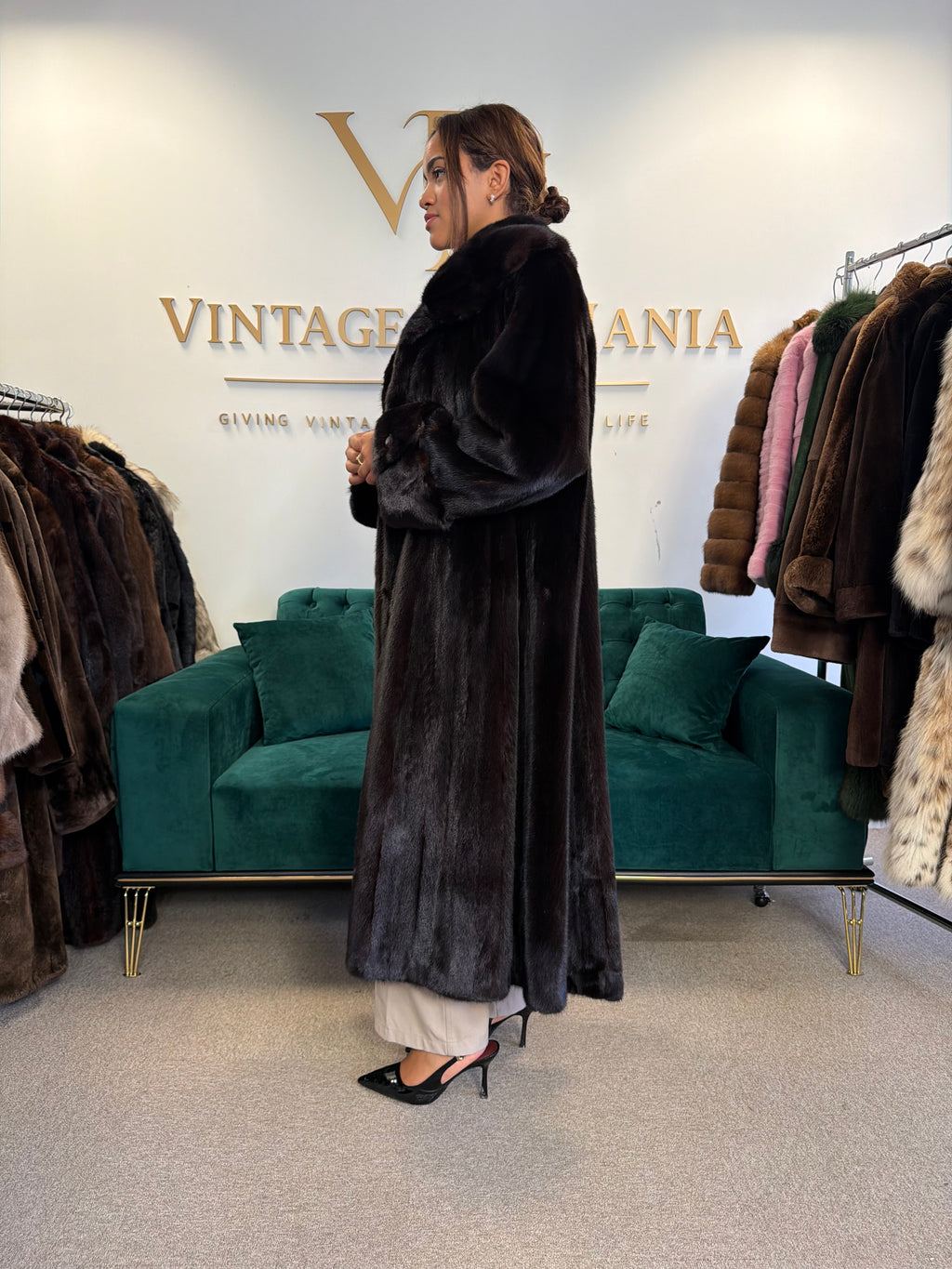 19. Royal SAGA Mink Fur Coat, XXL, Extra Full Length, Supreme