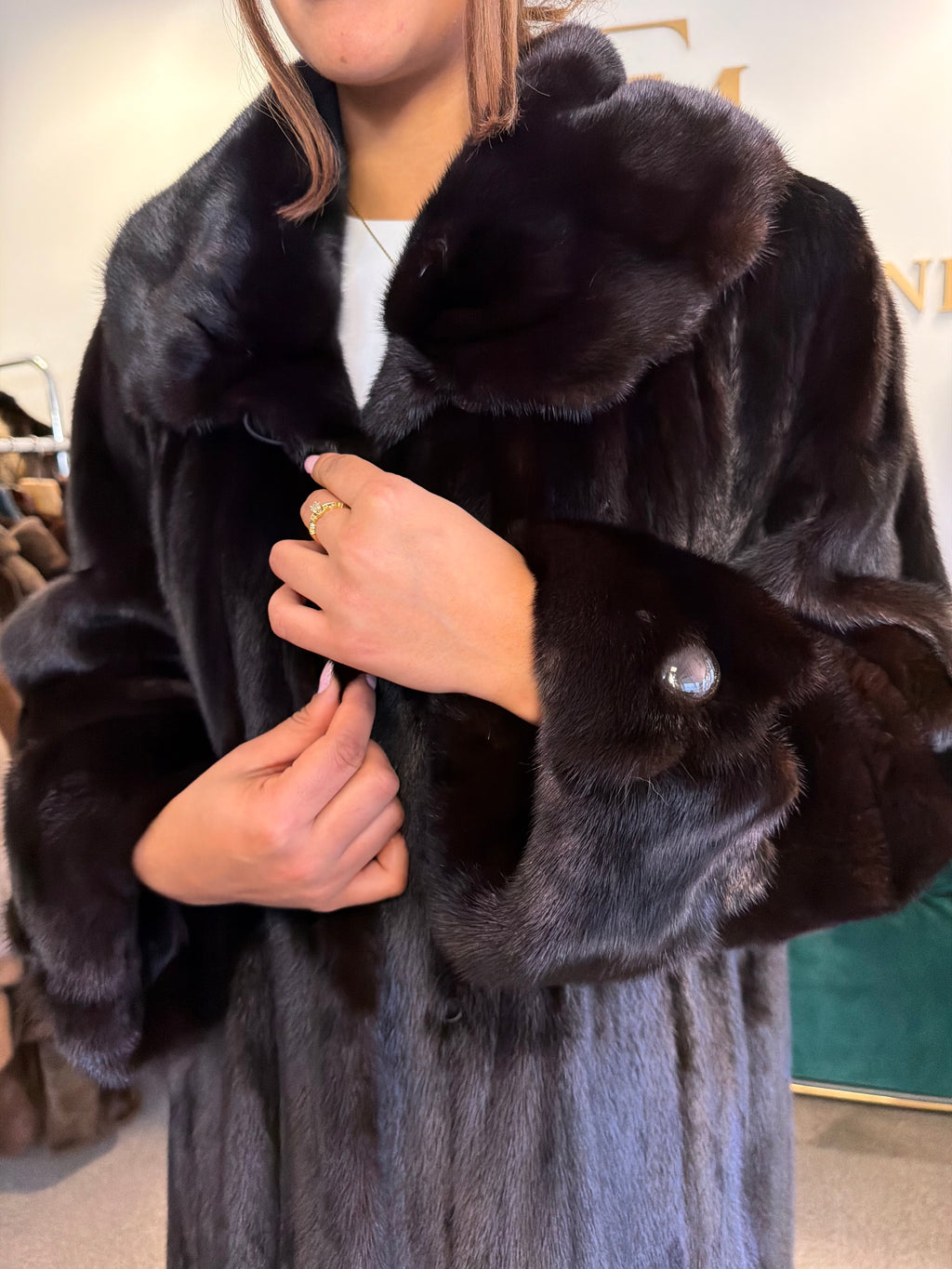 19. Royal SAGA Mink Fur Coat, XXL, Extra Full Length, Supreme
