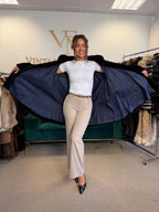 Black Sheared Mink Fur Coat, Swinger, Fits up to 4XL