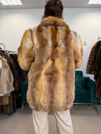 Red Fox Fur Jacket, Medium, Fluffy & Soft