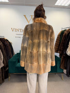 Sheared Feh Fur Jacket, Medium, Reversible, New