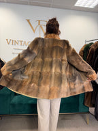 Sheared Feh Fur Jacket, Medium, Reversible, New