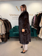 Brown Mink Fur Coat, M/L