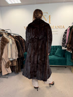 Brown Mink Fur Coat, M/L
