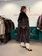 Brown Mink Fur Coat, M/L