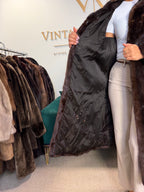 Brown Mink Fur Coat, M/L