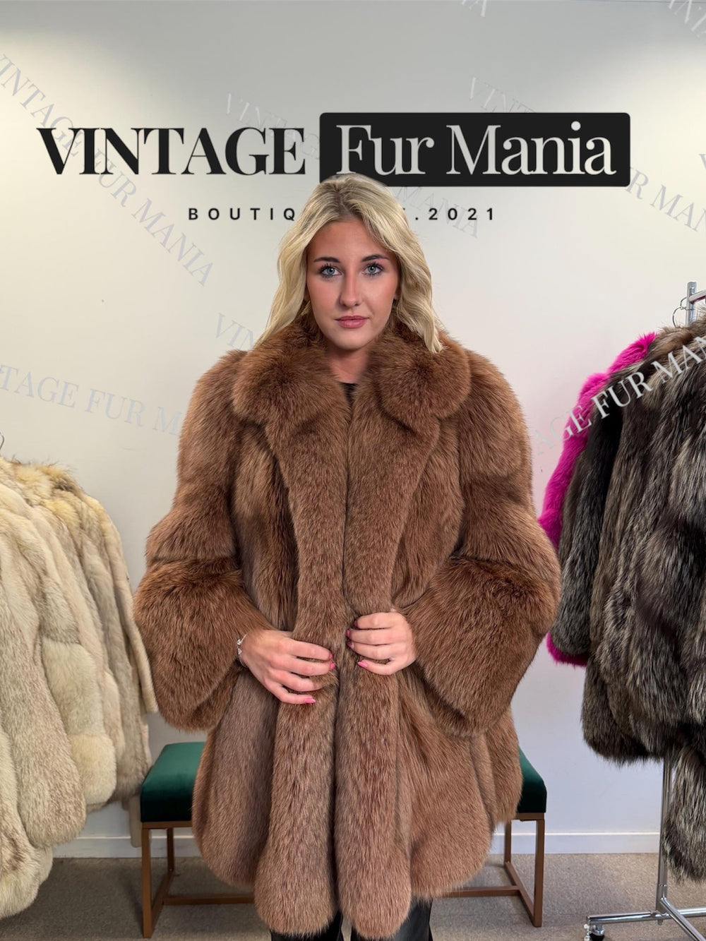 A curated vintage fur coat from Vintage Fur Mania