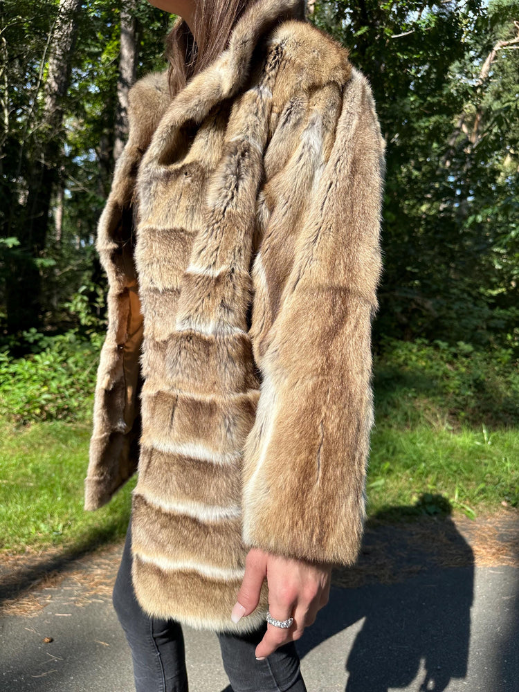 Luxury Weasel Fur Coat, XL Size, Real Weasel Fur, Premium Quality and Rare Find, Exquisitely Soft and Expensive, Perfect for Elegant Style