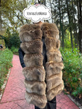 Fox Fur Vest in Silver Brown Color, Medium & Small Size, Very Soft and Fluffy Fur, Made in Greece, Luxurious and Elegant Women's Outerwear