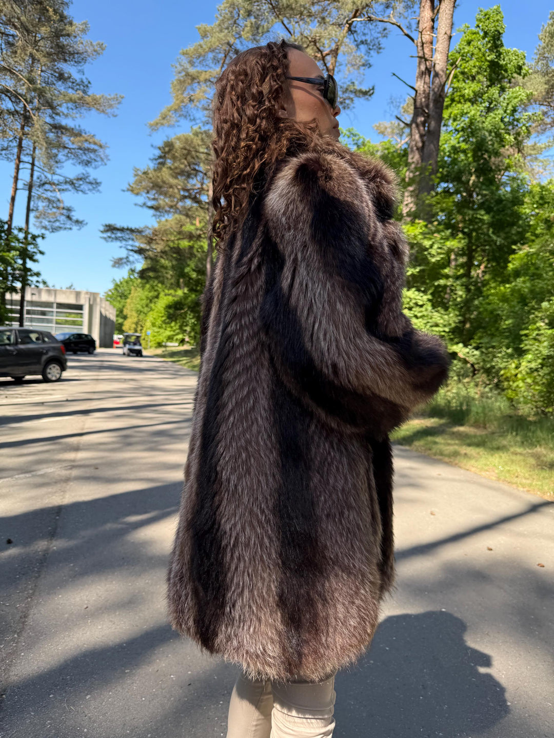Soft Raccoon Fur Coat, XL Size, Fur Coat, Raccoon Fur Coat, Vintage Fur Coat, Thick Fur, Raccoon Fur Jacket, Real Fur Jacket, Real Fur Coat