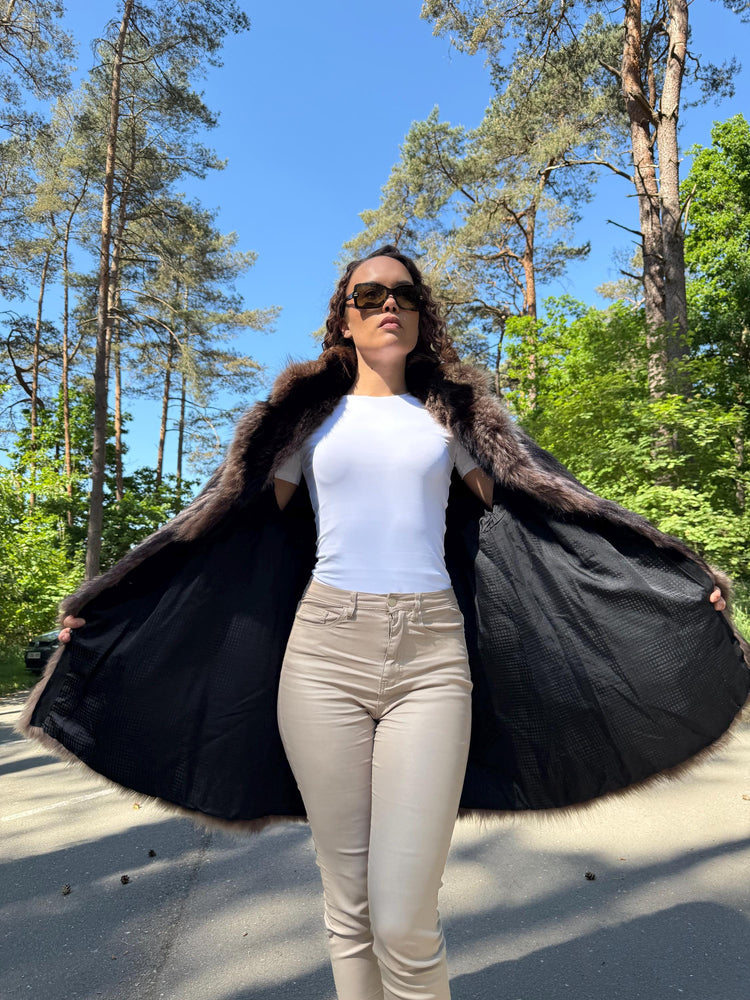 Soft Raccoon Fur Coat, XL Size, Fur Coat, Raccoon Fur Coat, Vintage Fur Coat, Thick Fur, Raccoon Fur Jacket, Real Fur Jacket, Real Fur Coat