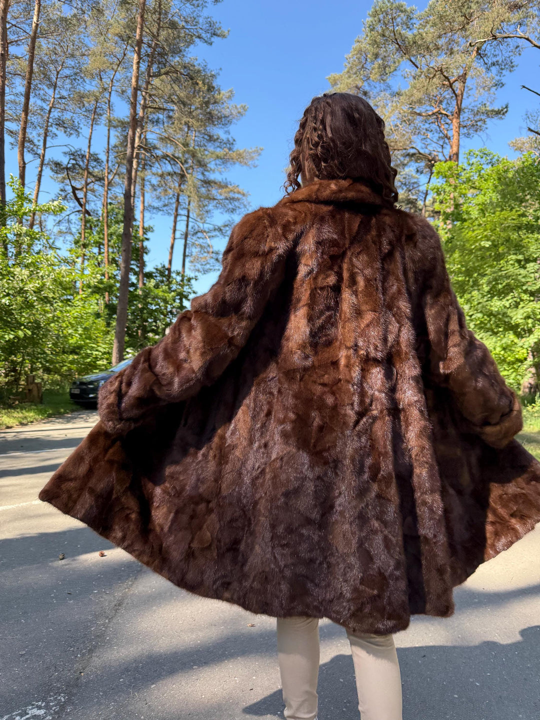 Natural Brown Mink Fur Coat, XL Size, Real Mink Fur Coat, Mink Fur Coat, Brown Mink Coat, Mink Jacket, Mink Fur Jacket, Vintage Mink Coat