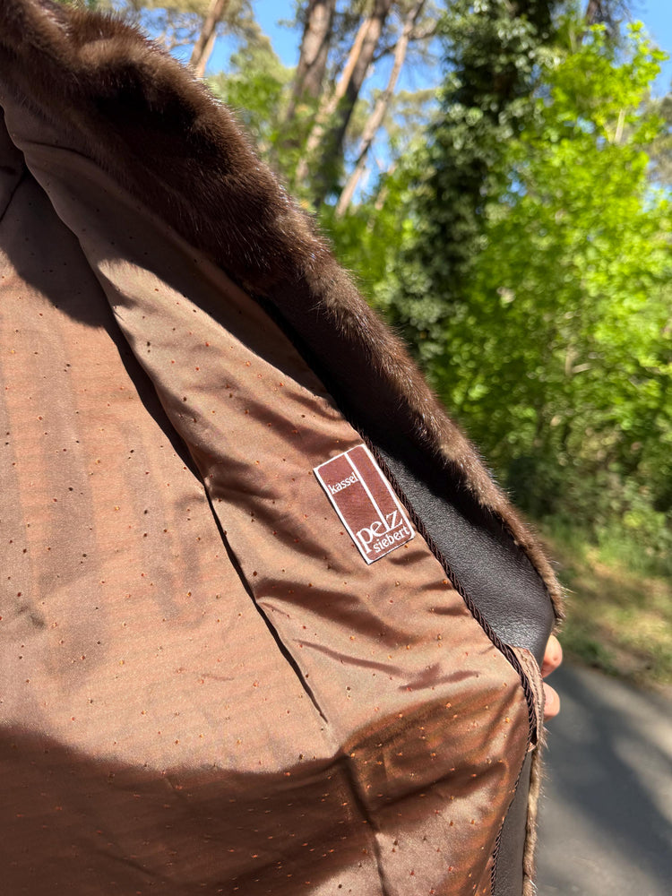 Oversized Natural Brown Mink Fur Coat, Long Fur Coat, Mink Fur Coat, Brown Mink Fur Coat, Real Fur Coat, Vintage Fur Coat, Brown Mink Jacket