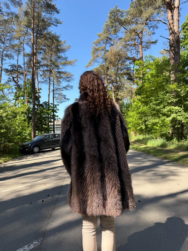 Soft Raccoon Fur Coat, XL Size, Fur Coat, Raccoon Fur Coat, Vintage Fur Coat, Thick Fur, Raccoon Fur Jacket, Real Fur Jacket, Real Fur Coat