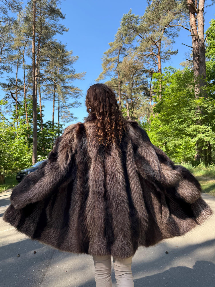 Soft Raccoon Fur Coat, XL Size, Fur Coat, Raccoon Fur Coat, Vintage Fur Coat, Thick Fur, Raccoon Fur Jacket, Real Fur Jacket, Real Fur Coat