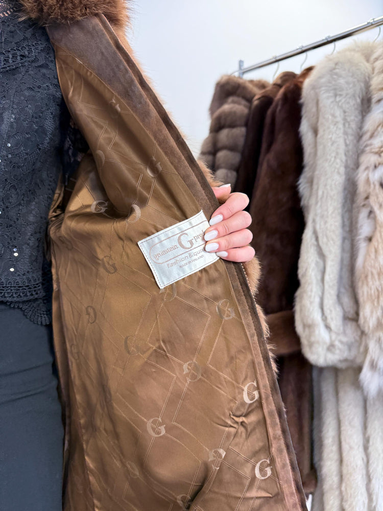 Brown Fox Fur Coat, Medium Size, Brown Fox Coat, Vintage Fur Coat, Women's Fur Coat, Real Fox Fur, Real Fox Coat, Soft Fur Coat, Fluffy Coat