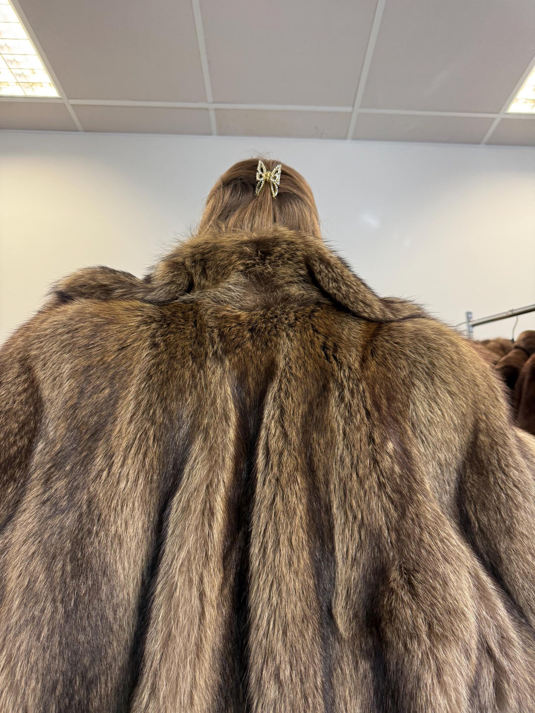 Raccoon Fur Coat, 4XL Size, One Size, Real Fur Coat, Raccoon Coat, Silver Raccoon Fur, Vintage Fur Coat, Soft Raccoon Coat, Womens Fur Coat