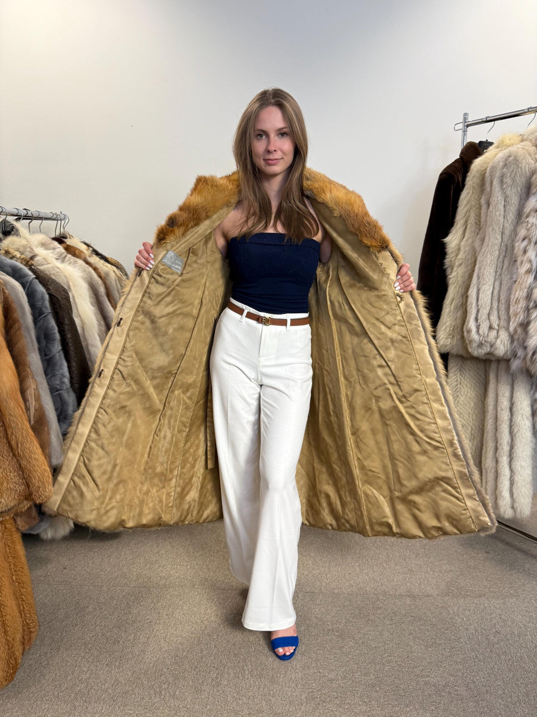 Red Fox Fur Coat, Medium Size, Fox Fur Coat, Red Fox Coat, Thick Fox Fur Coat, Vintage Fur Coat, Red Fox Fur, Women's Fur Coat, Soft Fox Fur