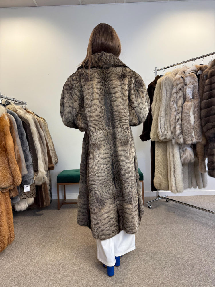 Long Lynx Fur Coat, Large Size, Vintage Fur Coat, Real Lynx Coat, Lynx Fur, Fur Coat, Real Fur Coat, Lynx Fur Coat, Lynx Coat, Women's Coat