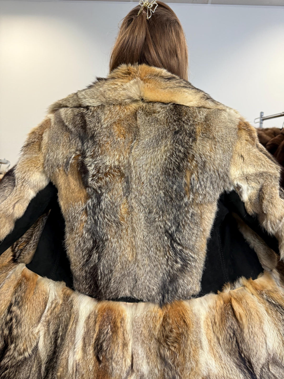 Coyote Fur Coat, Small Size, Real Fur Coat, Women's Fur Coat, Real Coyote Fur, Coyote Coat, Vintage Fur Coat, Women's Vintage Coat, Coyote