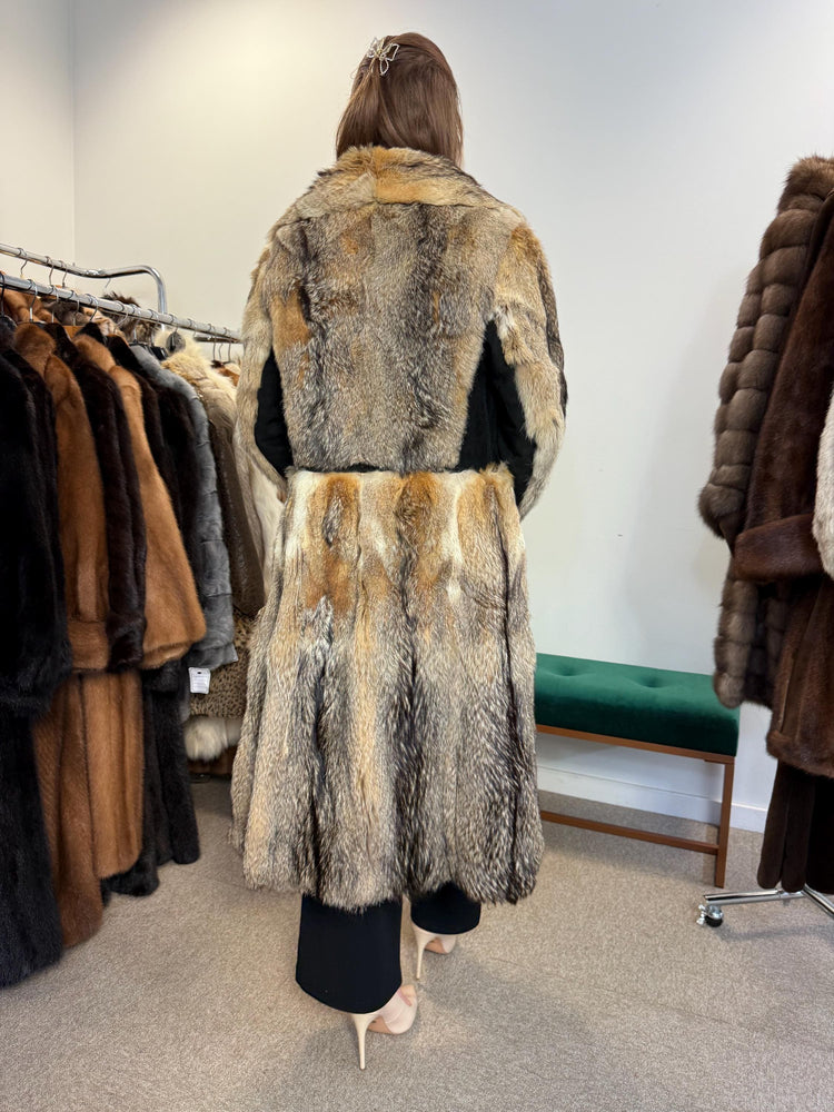 Coyote Fur Coat, Small Size, Real Fur Coat, Women's Fur Coat, Real Coyote Fur, Coyote Coat, Vintage Fur Coat, Women's Vintage Coat, Coyote