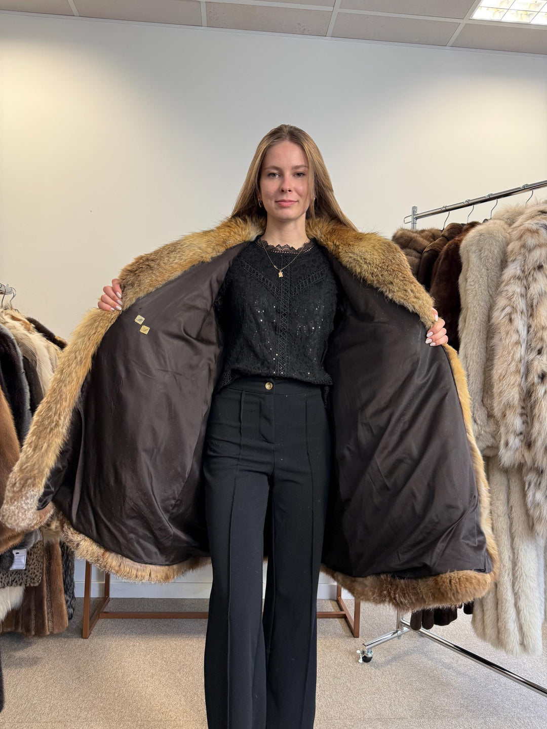 Red Fox Fur Coat, XXL Size, Fox Fur Coat, Red Fox Coat, Thick Fox Fur Coat, Vintage Fur Coat, Red Fox Fur Jacket, Women's Fur Coat, Fox Fur