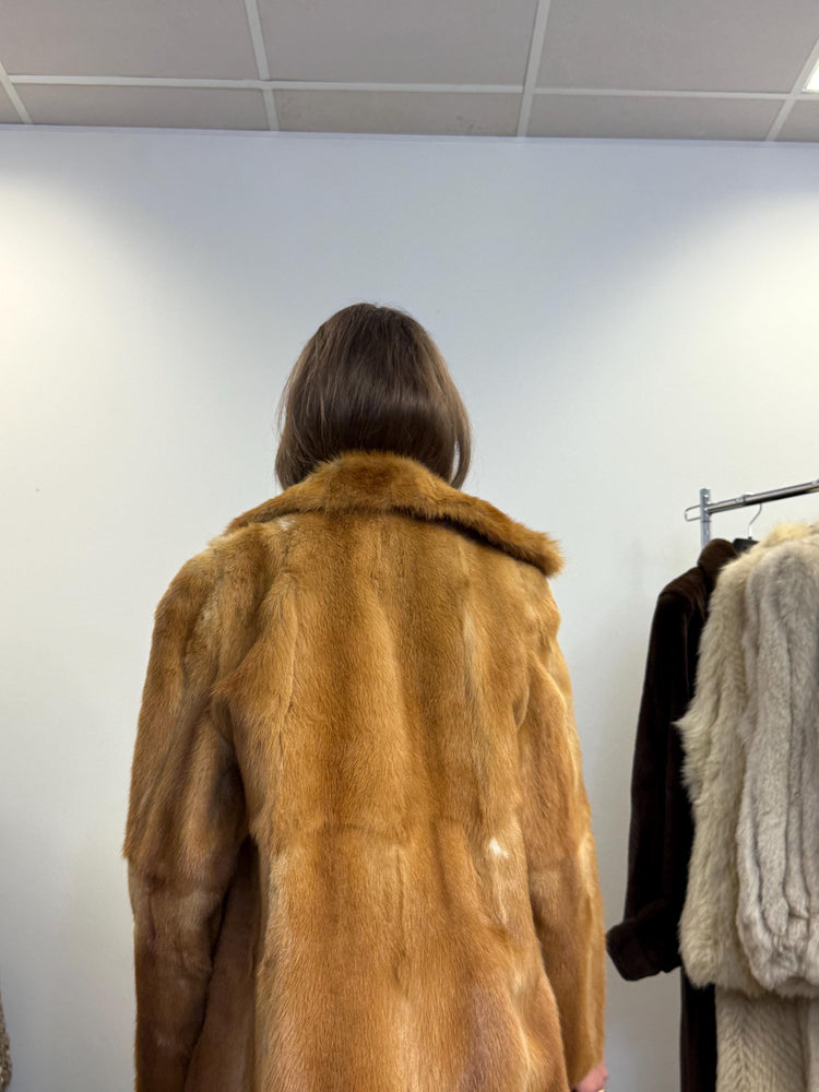 Thick Mink Fur Jacket, Medium Size, Fur Jacket, Real Fur Jacket, Vintage Fur Coat, Women's Fur Jacket, Mink Jacket, Golden Mink, Mink Fur