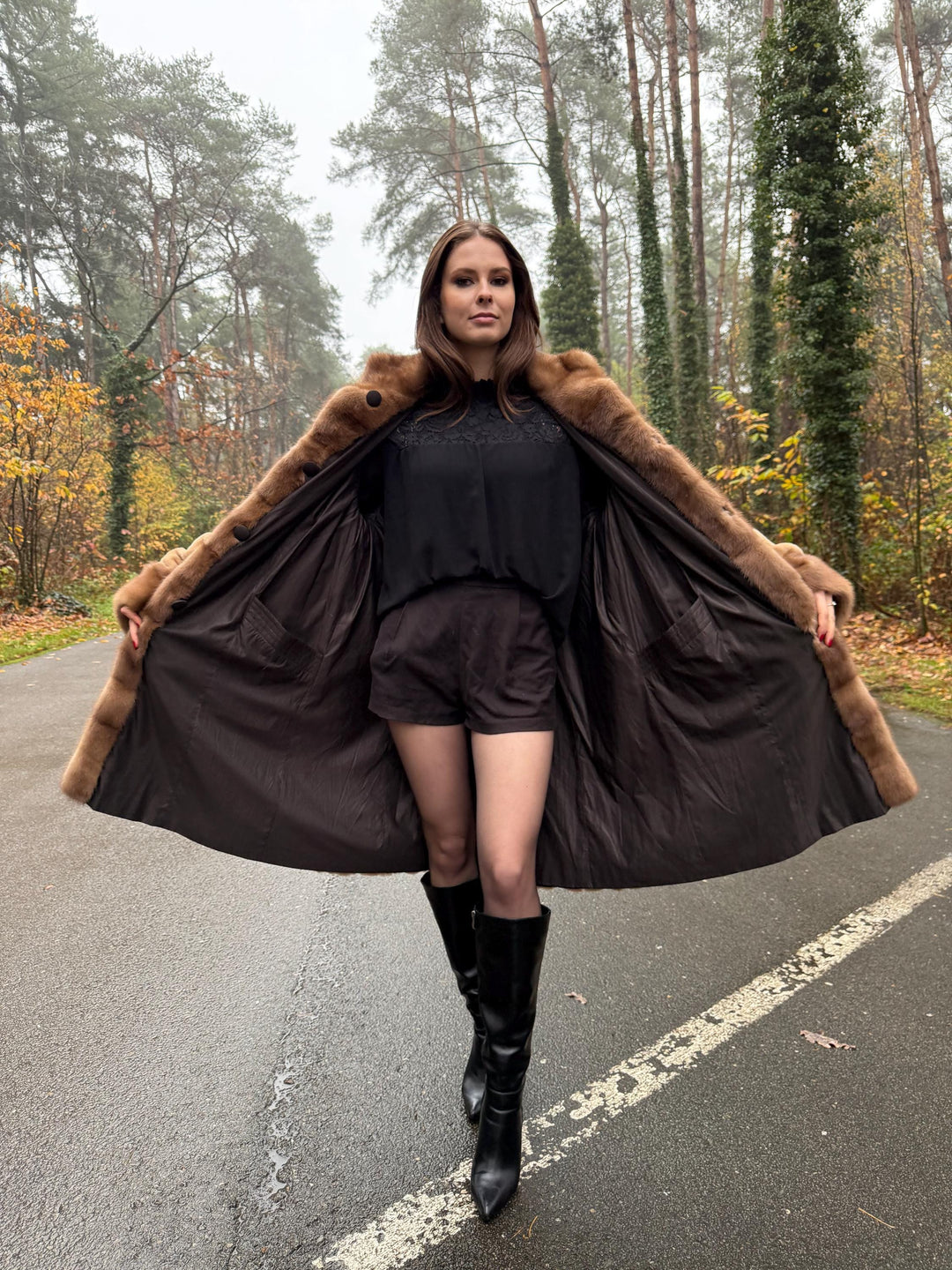 Double Sided Mink Coat, Large Size, Sheared Mink Fur, Mink Fur Coat, Real Fur Coat, Vintage Fur Coat, Women's Fur Coat, Designer Mink Coat