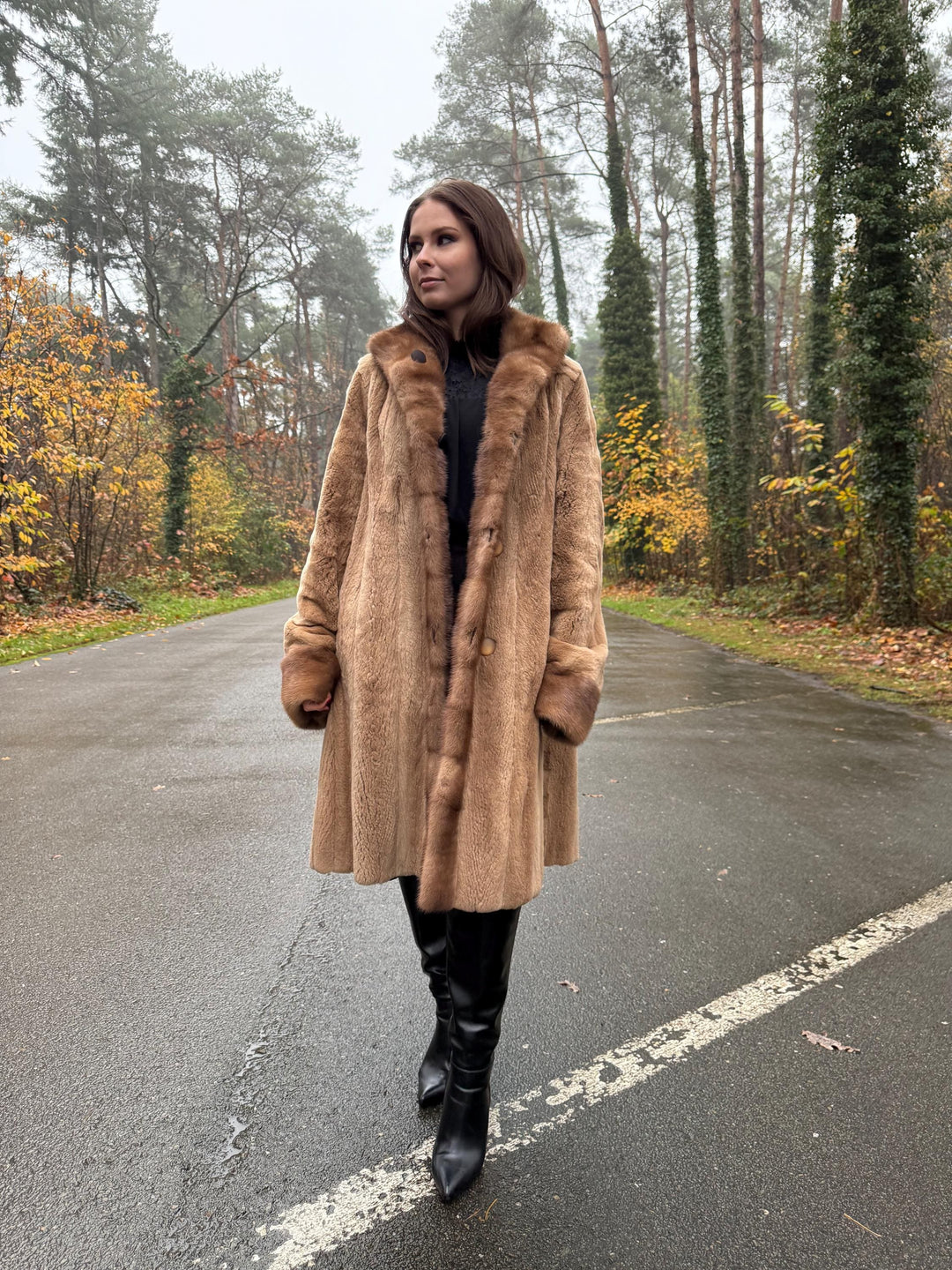 Double Sided Mink Coat, Large Size, Sheared Mink Fur, Mink Fur Coat, Real Fur Coat, Vintage Fur Coat, Women's Fur Coat, Designer Mink Coat