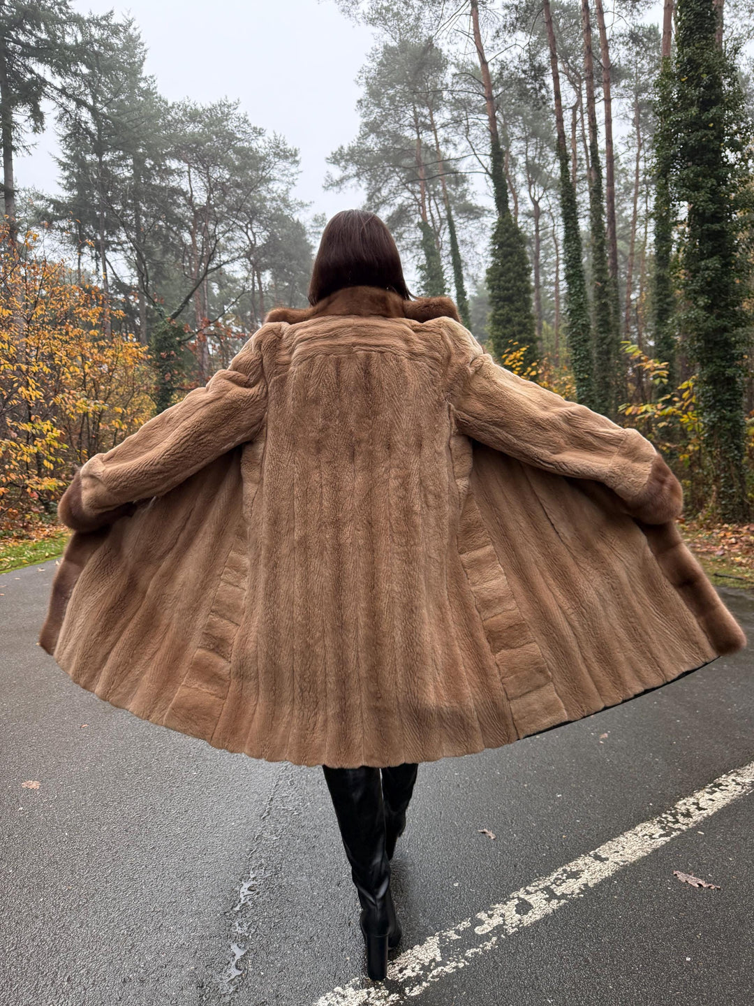 Double Sided Mink Coat, Large Size, Sheared Mink Fur, Mink Fur Coat, Real Fur Coat, Vintage Fur Coat, Women's Fur Coat, Designer Mink Coat