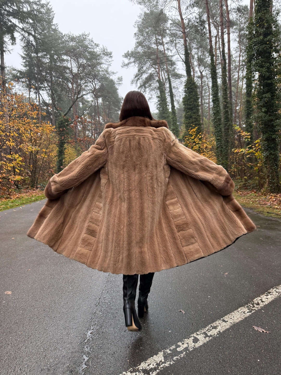 Double Sided Mink Coat, Large Size, Sheared Mink Fur, Mink Fur Coat, Real Fur Coat, Vintage Fur Coat, Women's Fur Coat, Designer Mink Coat