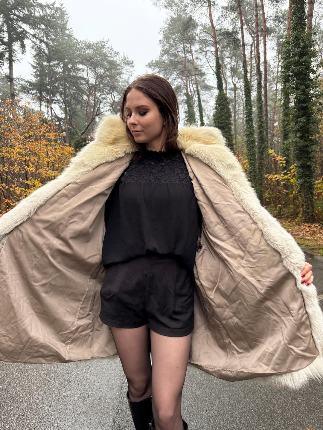 Arctic Fox Fur Coat, Large Size, Real White Fox Fur, Soft Fur Coat, Fox Fur Coat, Real Polar Fox Fur, Real Fur Coat, Fluffy Fox Fur Coat