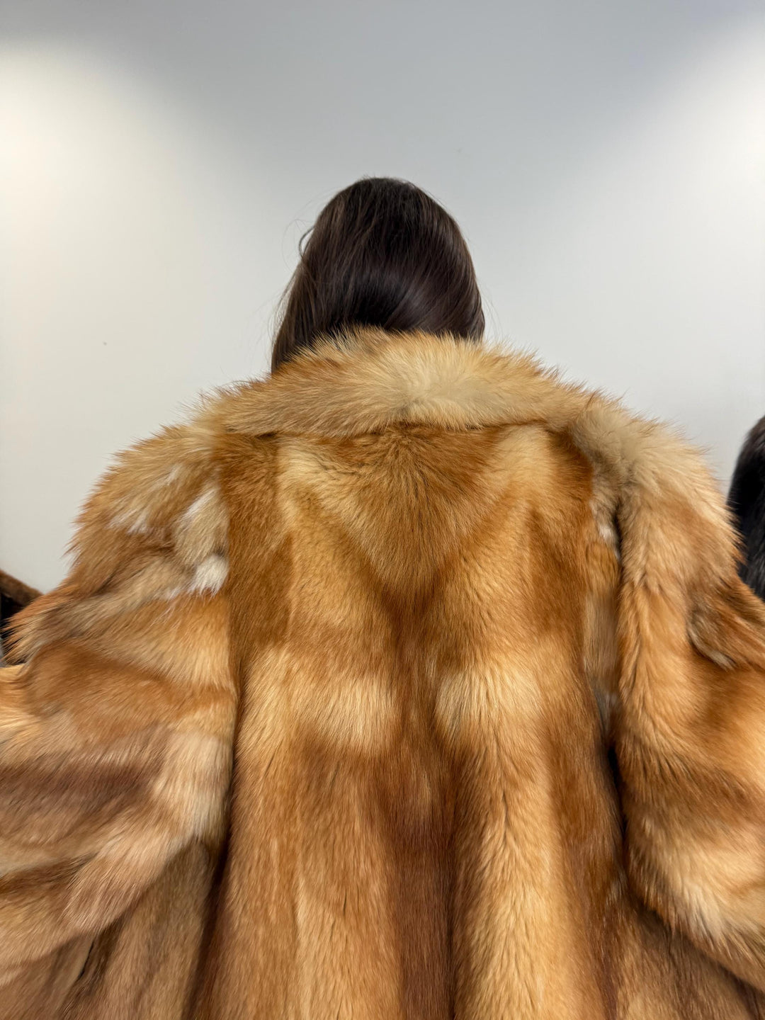 Golden Coyote Fur Coat, L/XL Size, Women's Fur Coat, Real Coyote Fur Coat, Coyote Coat Women, Vintage Fur Coat, Coyote Fur Coat, Real Fur