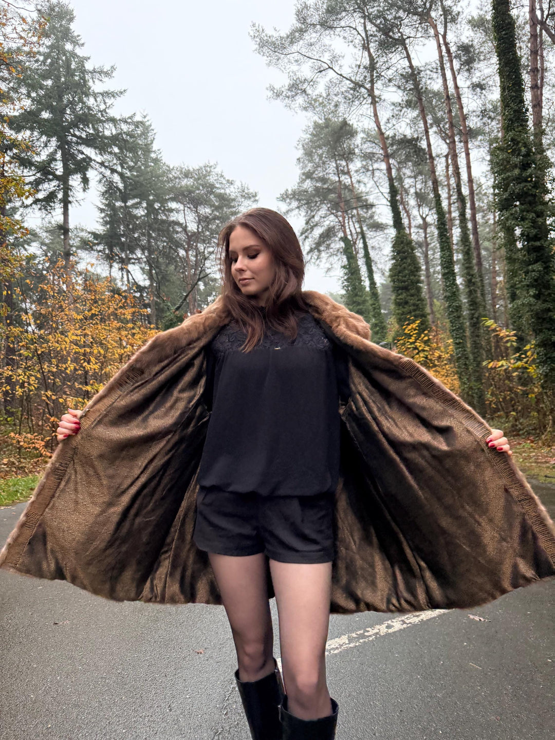 Mink Leather Fur Coat, XL Size, Vintage Fur Coat, Pastel Mink Coat, Women's Fur Coat, Mink Fur, Real Fur Coat, Mink Coat, Thick Mink Coat