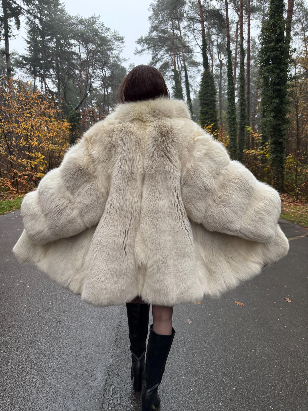 Arctic Fox Fur Coat, Large Size, Real White Fox Fur, Soft Fur Coat, Fox Fur Coat, Real Polar Fox Fur, Real Fur Coat, Fluffy Fox Fur Coat