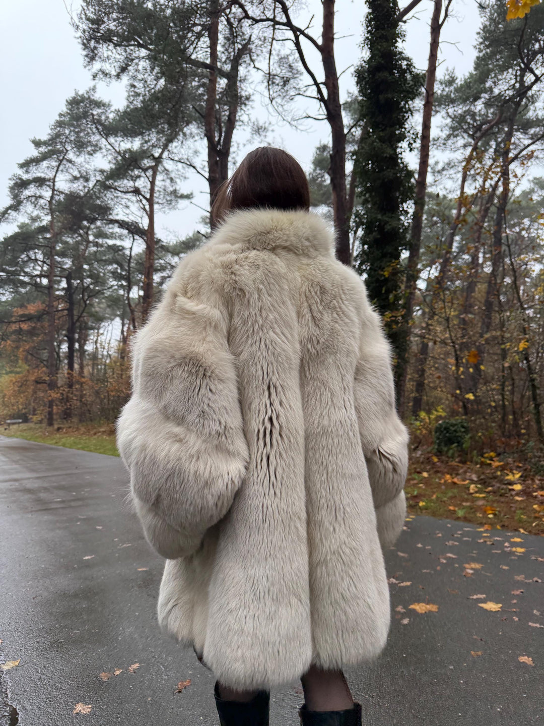 Arctic Fox Fur Coat, Large Size, Real White Fox Fur, Soft Fur Coat, Fox Fur Coat, Real Polar Fox Fur, Real Fur Coat, Fluffy Fox Fur Coat