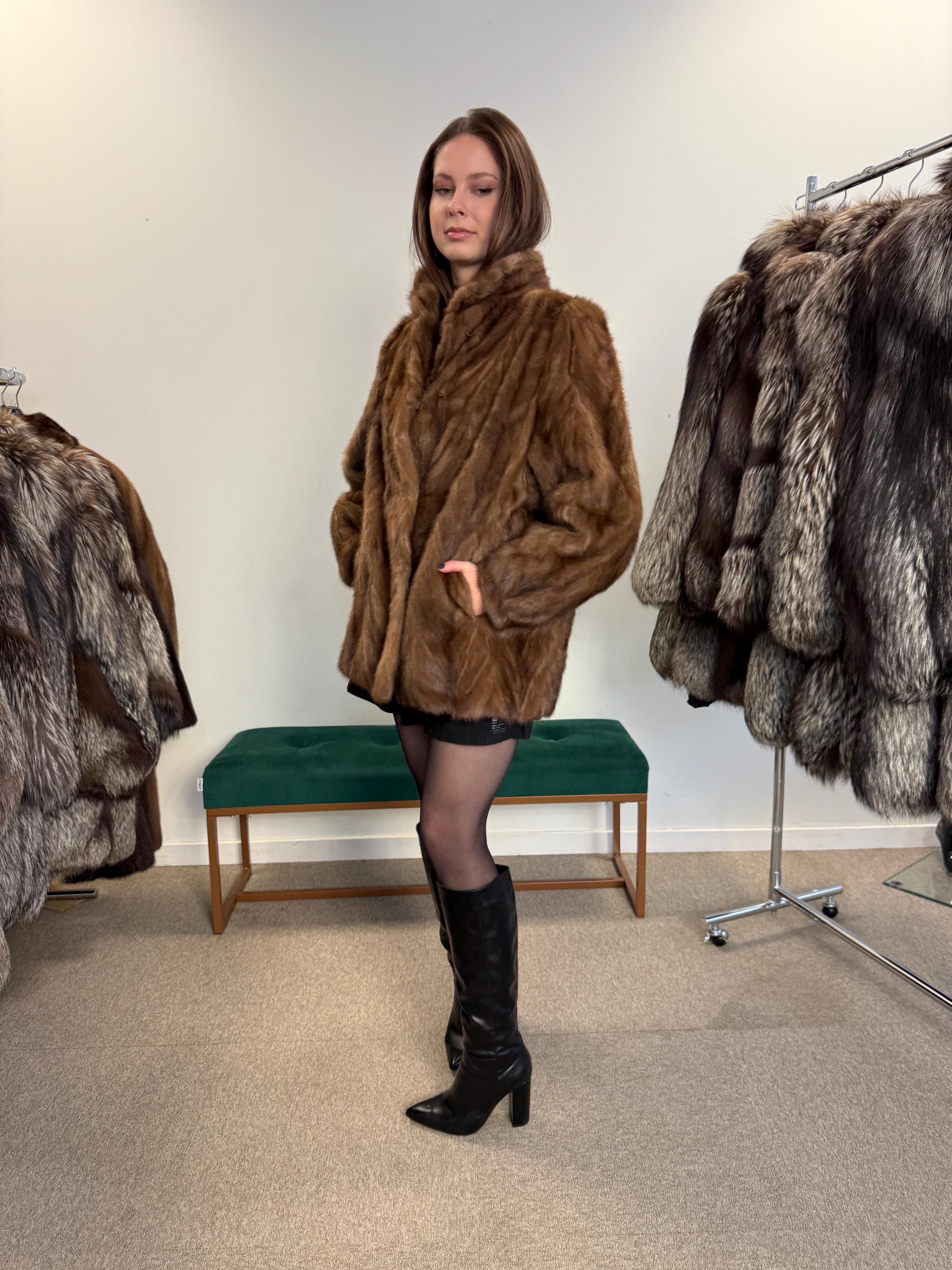 Soft Mink Jacket, Large Size, Pastel Mink Jacket, Women's Fur Coat, Mink Fur, Real Fur Coat, Fur Jacket Women, Soft Fur Coat, Real Mink Coat