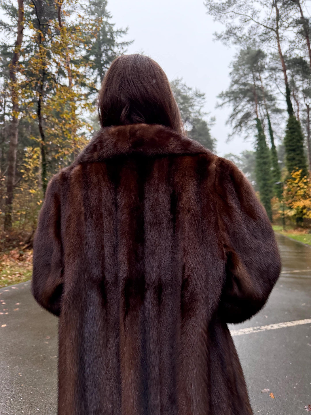 Saga Mink Fur Coat, L/XL Size, Brown Mink Coat, Vintage Fur Coat, Women's Fur Coat, Real Fur Coat, Saga Mink Coat, Thick Fur Coat, Long Coat