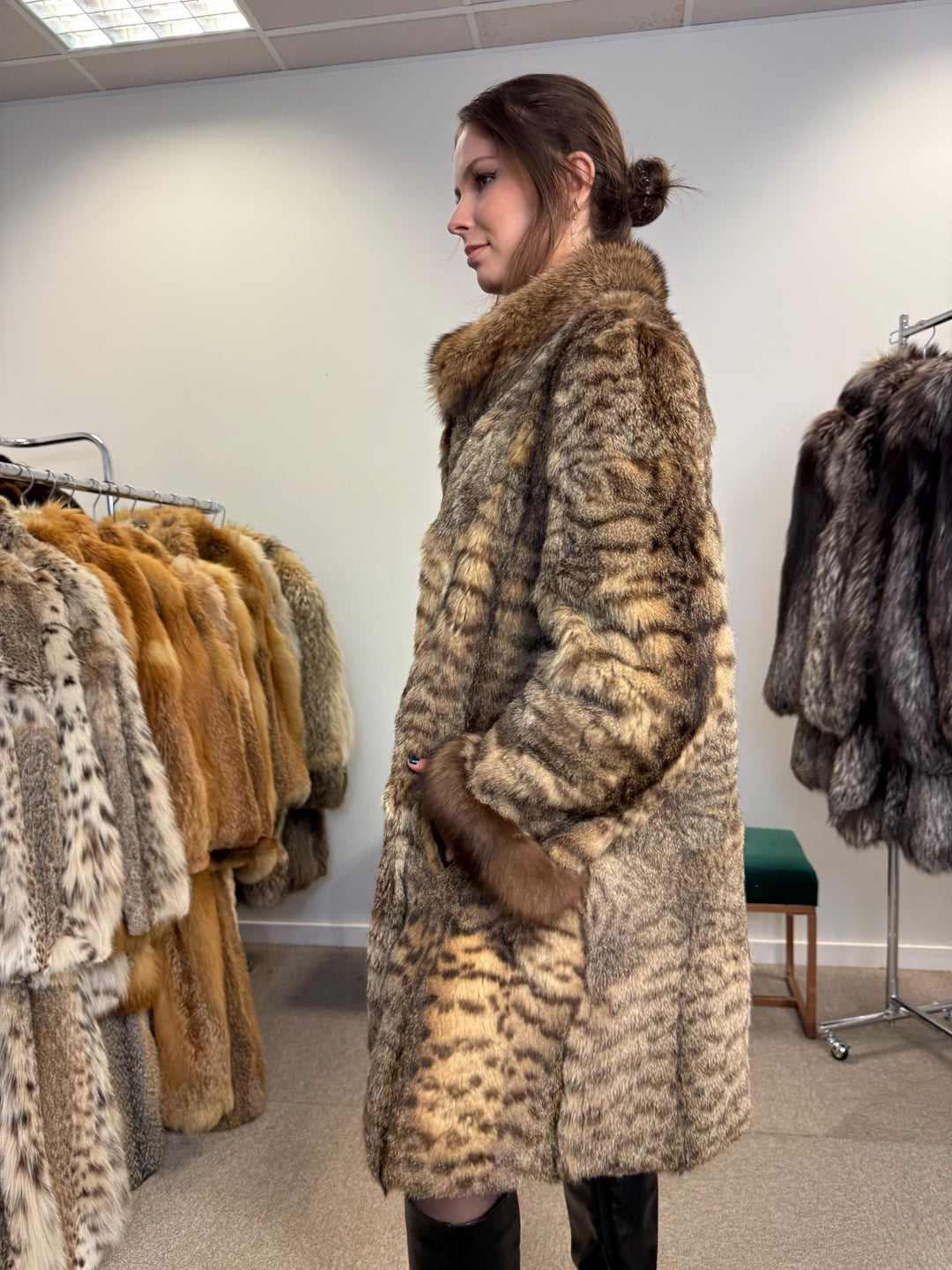 Lynx Fur Coat, Large Size, Vintage Fur Coat, Real Lynx Coat, Lynx Fur, Women's Fur Coat, Fur Coat, Real Fur Coat, Fur Coat Lynx, Lynx Coat