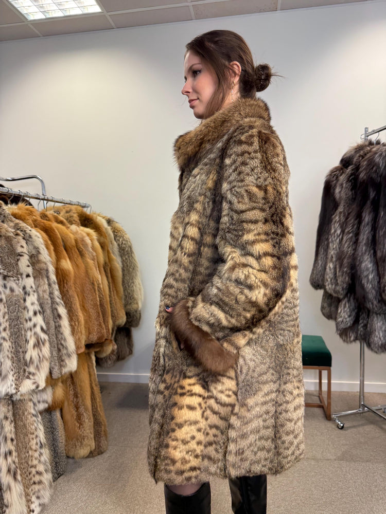 Lynx Fur Coat, Large Size, Vintage Fur Coat, Real Lynx Coat, Lynx Fur, Women's Fur Coat, Fur Coat, Real Fur Coat, Fur Coat Lynx, Lynx Coat