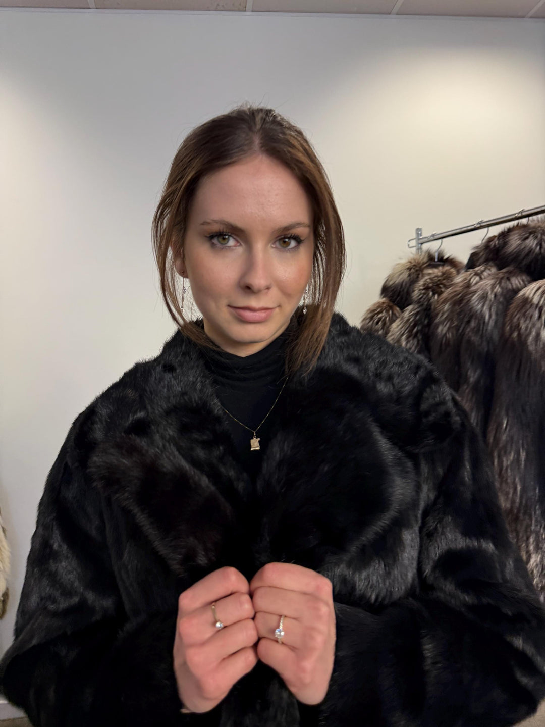Black Mink Fur Jacket, XXL Size, Mink Coat, Real Fur Coat, Womens Fur Coat, Mink Coat, Fur Coats, Mink Fur Coat, Black Mink, Black Mink Coat