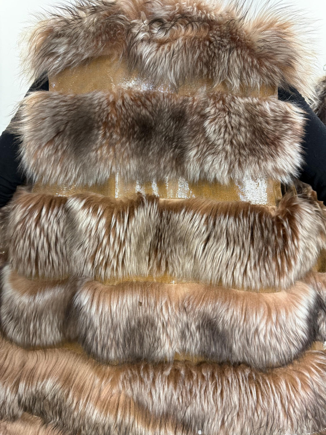 Lamb Fur Vest, Medium Size, Lamb Vest Women, Soft Fur Vest, Brown Lamb Fur, Vintage Fur Vest, New Condition Fur Vest, Real Lamb Fur Vest