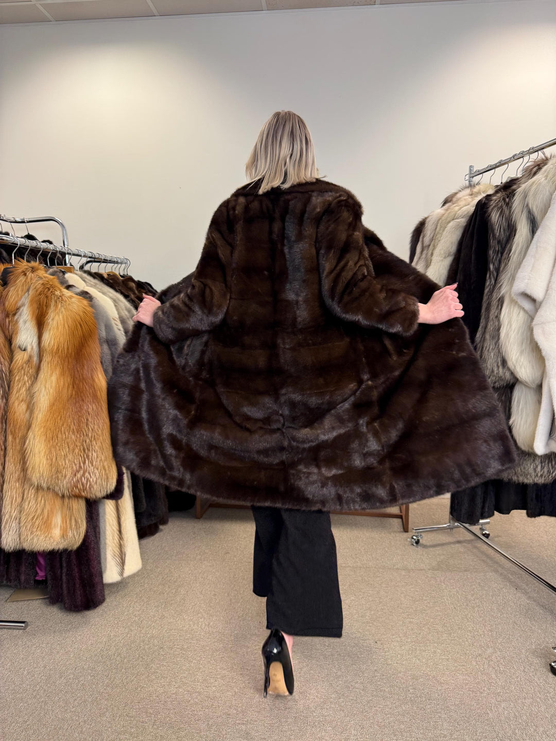 Natural Brown Mink Coat, Small Size, Vintage Fur Coat, Mink Fur Coat, Fur Coat Women, Real Fur Coat, Soft Fur Coat, Brown Mink Coat, Real