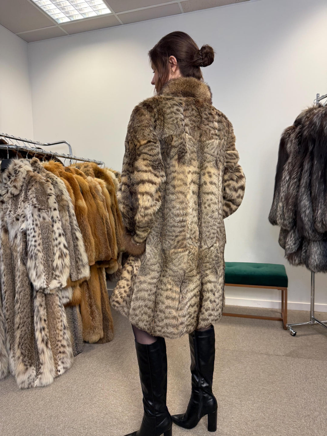 Lynx Fur Coat, Large Size, Vintage Fur Coat, Real Lynx Coat, Lynx Fur, Women's Fur Coat, Fur Coat, Real Fur Coat, Fur Coat Lynx, Lynx Coat
