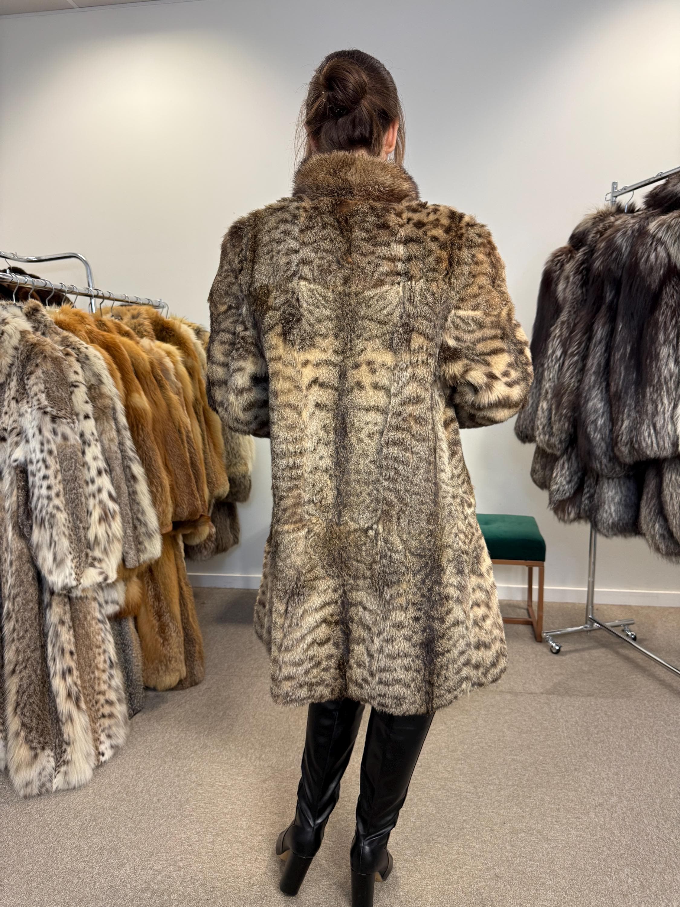 Lynx Fur Coat, Large Size, Vintage Fur Coat, Real Lynx Coat, Lynx Fur, Women's Fur Coat, Fur Coat, Real Fur Coat, Fur Coat Lynx, Lynx Coat