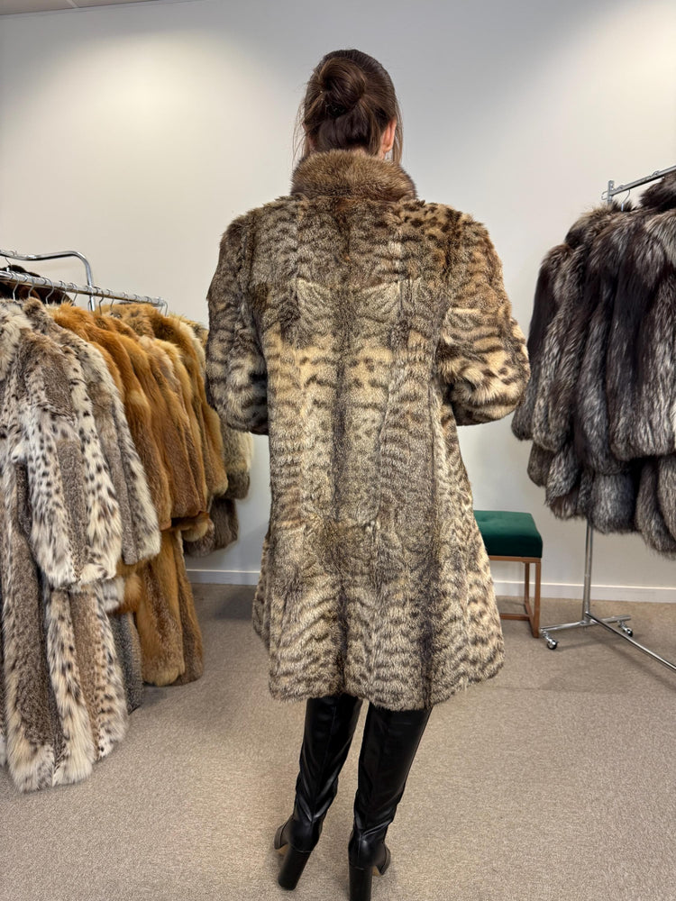 Lynx Fur Coat, Large Size, Vintage Fur Coat, Real Lynx Coat, Lynx Fur, Women's Fur Coat, Fur Coat, Real Fur Coat, Fur Coat Lynx, Lynx Coat