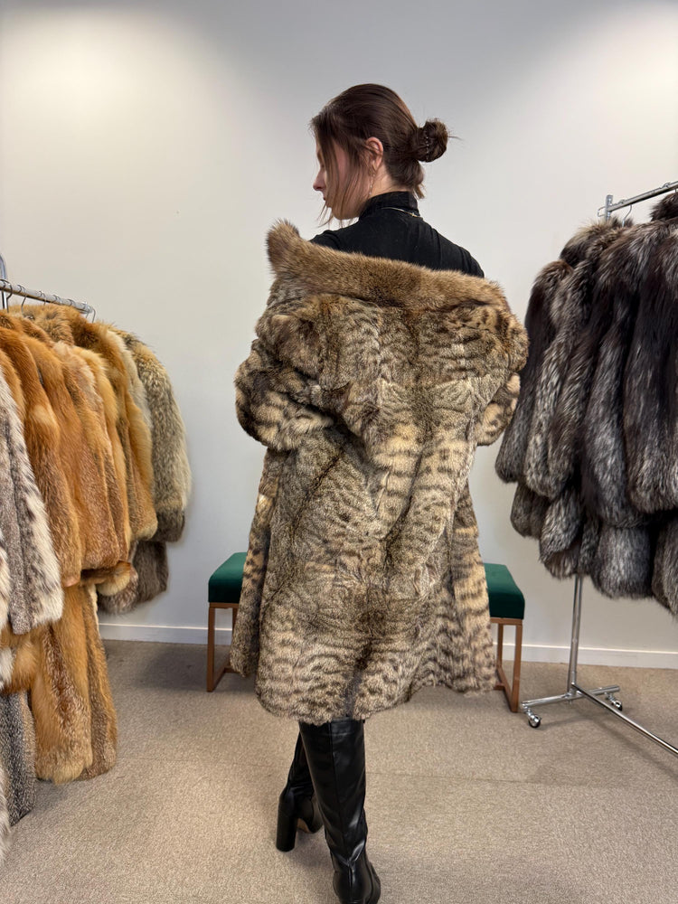 Lynx Fur Coat, Large Size, Vintage Fur Coat, Real Lynx Coat, Lynx Fur, Women's Fur Coat, Fur Coat, Real Fur Coat, Fur Coat Lynx, Lynx Coat